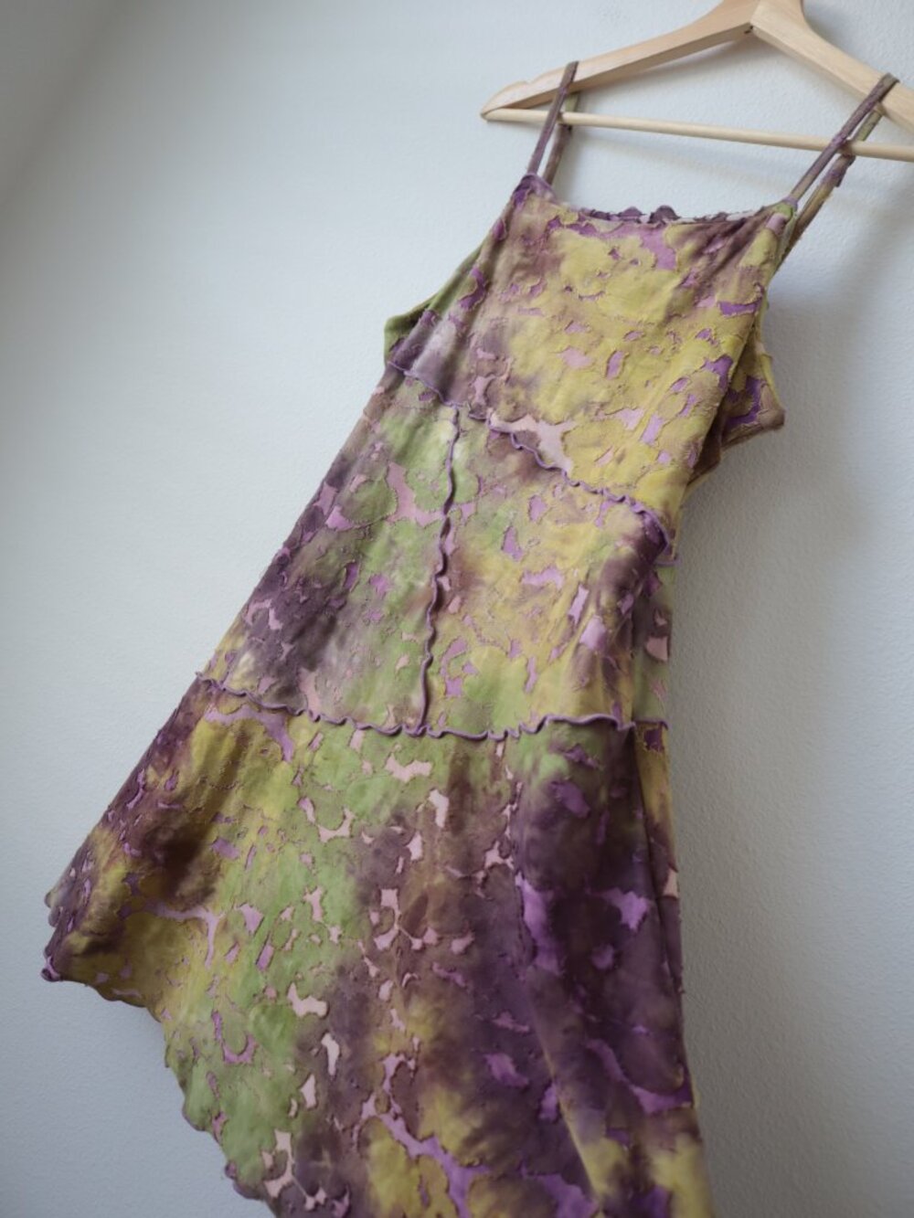 Wild Fable Patchwork Lettuce Edge Fairy Dress | L